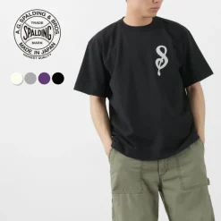 A.G.SPALDING＆BROS / 14/Jersey Felt Letter Short Sleeve T-Shirt S Logo