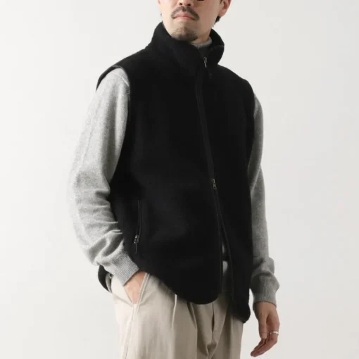 AXESQUIN / Wool Boa Vest