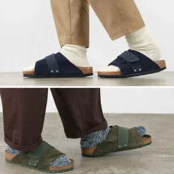 BIRKENSTOCK / Kyoto Sandals Nubuck Leather Suede