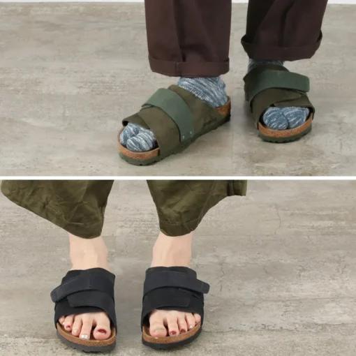 BIRKENSTOCK / Kyoto Sandals Nubuck Leather Suede