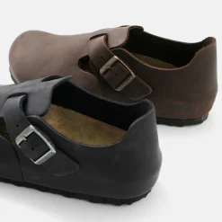 BIRKENSTOCK / LONDON / Oiled Leather Oiled Nubuck Leather Shoes