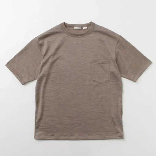 BURLAP OUTFITTER / Short Sleeve Merino Wool Pocket T-Shirt