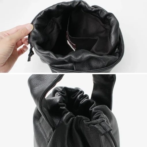 CREED / Drawstring Tote Cowhide Leather
