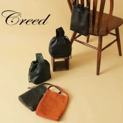 CREED / Drawstring Tote Cowhide Leather