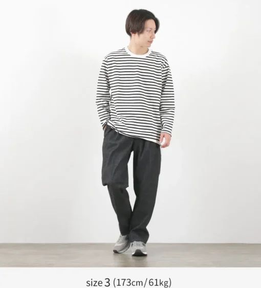 FLISTFIA / Denim Wide Tuck Trousers