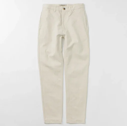 FOB FACTORY / F0516 Cotton hemp herringbone Trouser
