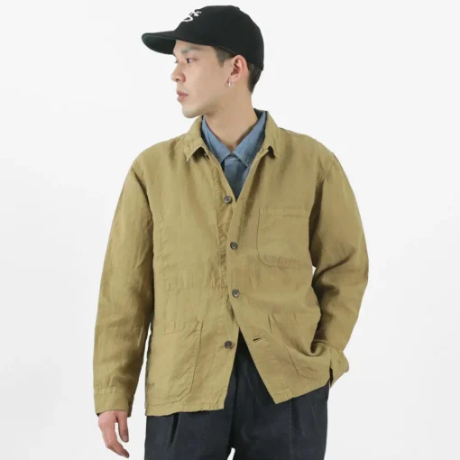 FOB FACTORY / F2413 Hemp shirt jacket