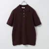 FUJITO / Knit Polo Easy Solid Collar