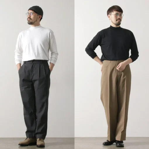 FYNELYNE ENGINEERED BY LIFILL / Cotton Long Sleeve Mock Neck T-Shirt