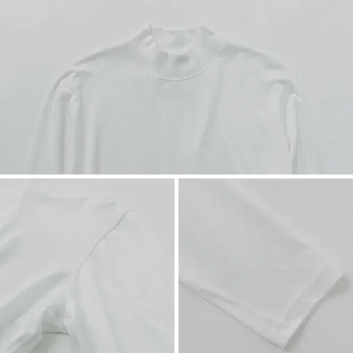 FYNELYNE ENGINEERED BY LIFILL / Cotton Long Sleeve Mock Neck T-Shirt