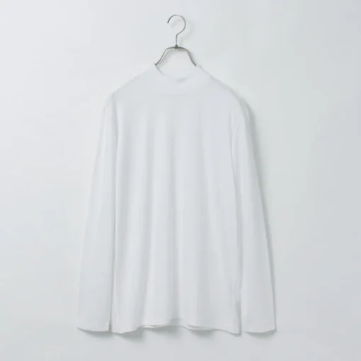 FYNELYNE ENGINEERED BY LIFILL / Cotton Long Sleeve Mock Neck T-Shirt