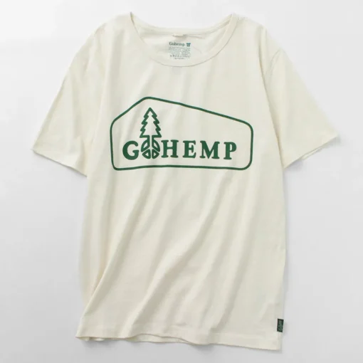 GOHEMP / Box Logo Basic Short Sleeve T-Shirt
