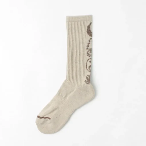 GOHEMP / Patterned Pile Crew Socks