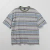 GOHEMP / Wide Slit T-Shirt Hemp Leaf Jacquard