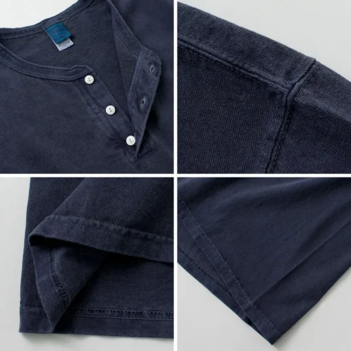 GOOD ON / Long Sleeve Henley Neck T-Shirt
