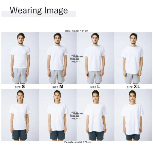 GOOD ON / Short sleeve henley neck T-shirt