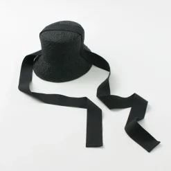 HICOSAKA / Paper Knit Bucket Ribbon Hat
