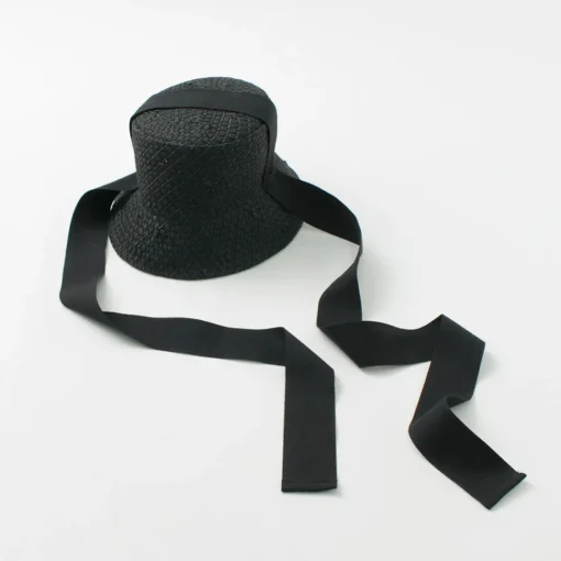 HICOSAKA / Paper Knit Bucket Ribbon Hat
