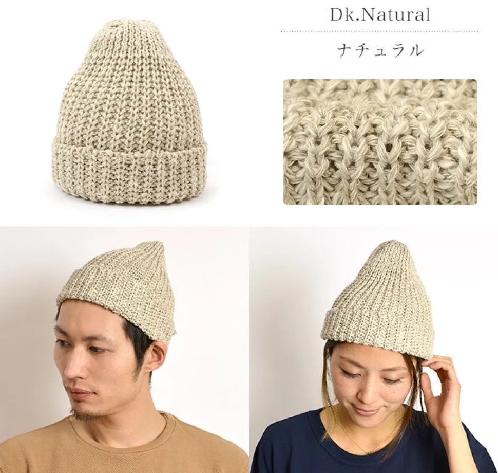 HIGHLAND 2000 / Cotton Linen Short Knitsted Cap