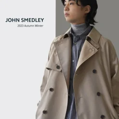 JOHN SMEDLEY / Merino Wool 24 Gauge Crew Neck Knit