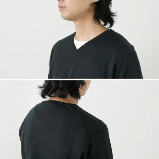 JOHN SMEDLEY / Merino Wool 30 Gauge 30 Gauge V-Neck Knit MODERN FIT