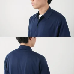 JOHN SMEDLEY / Sea Island Cotton 30 Gauge Knit Shirt