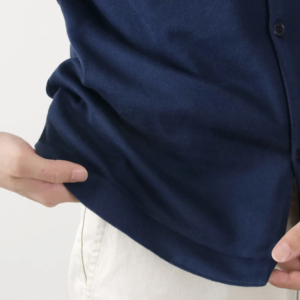 JOHN SMEDLEY / Sea Island Cotton 30 Gauge Knit Shirt