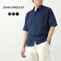 JOHN SMEDLEY / Sea Island Cotton 30 Gauge Knit Shirt