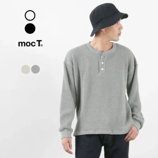 MOC T / Heavy Neon Waffle Henry Neck Pullover