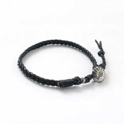 PHADUA / Braided 1.5mm Leather Anklet