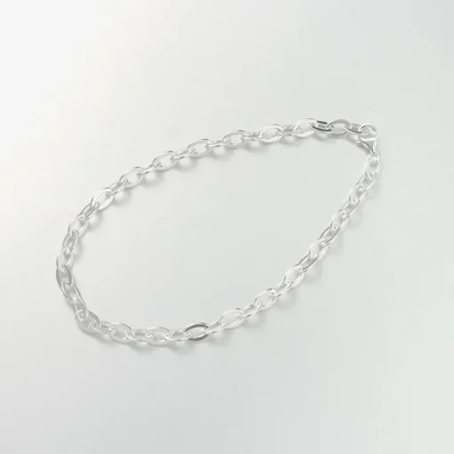 PHADUA / Flat cable chain anklet silver 925