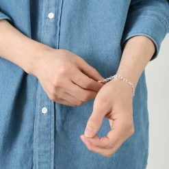 PHADUA / Flat cable chain bracelet silver 925