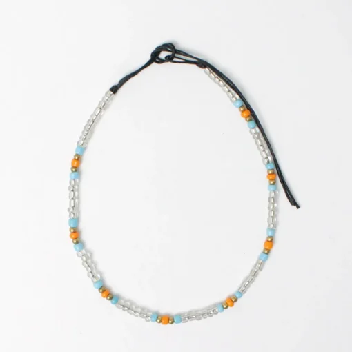 PHADUA / Multicolor glass bead anklet