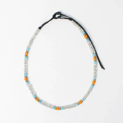 PHADUA / Multicolor glass bead anklet