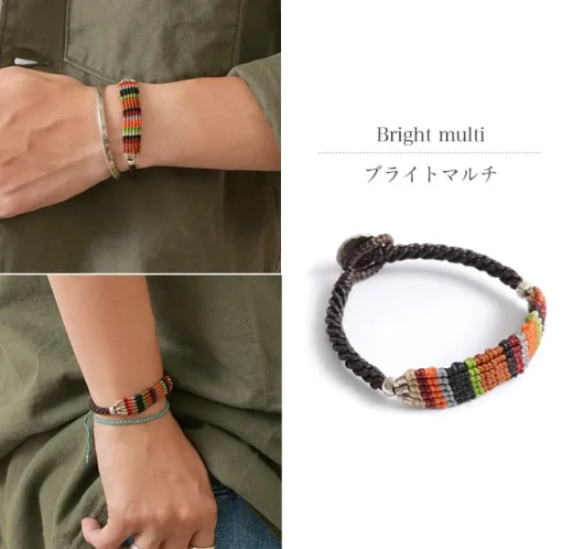 PHADUA / Multi-stripe Braid Wax Cord