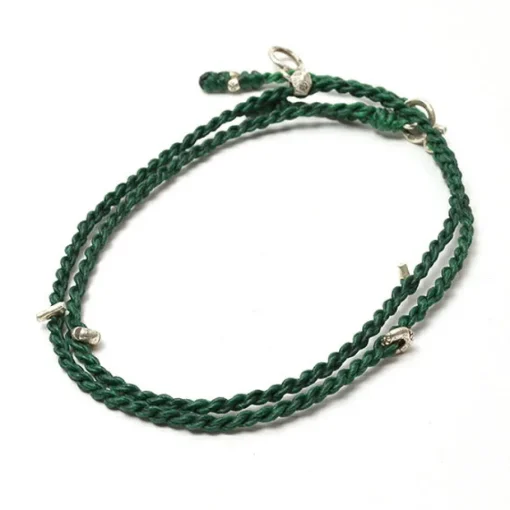 PHADUA / Wax Cord Silver Necklace