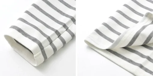 RE MADE IN TOKYO JAPAN / Perfect Inner Giza Cotton Striped Crew Neck L/S T-Shirt