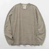 REMI RELIEF / Melange jersey long sleeve pocket T-shirt