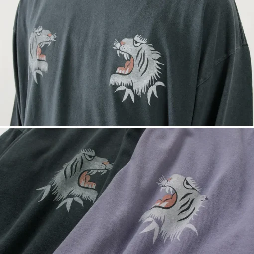 REMI RELIEF / Special Order HARD Special Processing 20 Jersey Long Sleeve T-Shirt (Tiger Pattern)