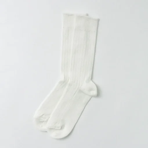 ROTOTO / R1461 linen cotton ribbed socks