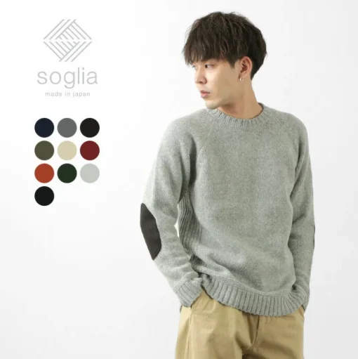 SOGLIA / LANDNOAHBritish Wool Crewneck Sweater