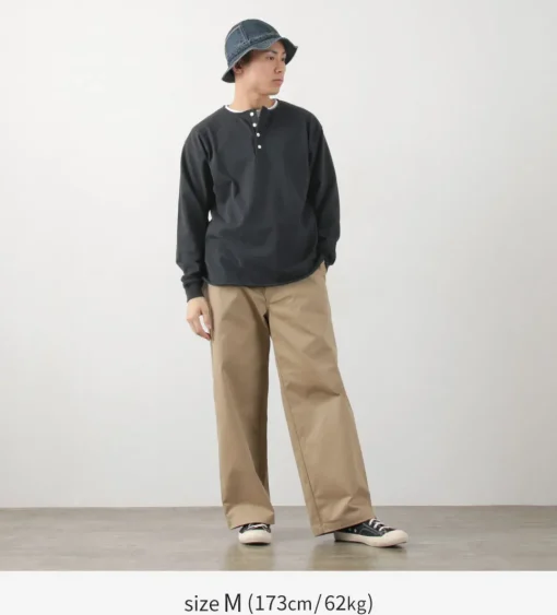 TOWN TOPIC / Ankle Henley L/S Tee