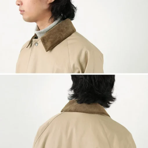 TRADITIONAL WEATHERWEAR / High Density Fabric Corduroy Collar Coat