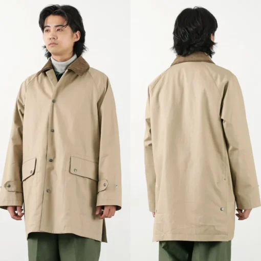 TRADITIONAL WEATHERWEAR / High Density Fabric Corduroy Collar Coat