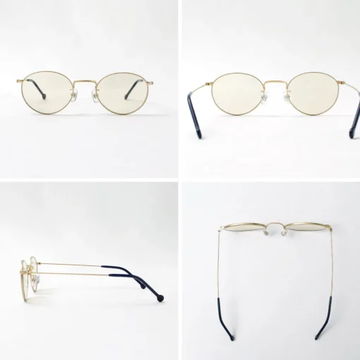 VERYNERD / Cyan Metal Frame Boston Matte Gold