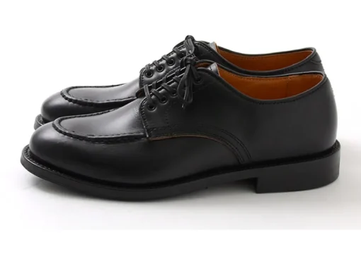 WHEELROBE / 15078 Heavy Stitching Moc Toe Leather Shoes