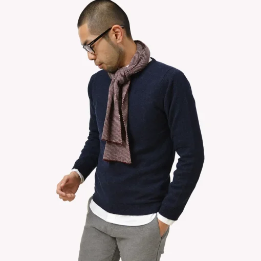 WILLIAM LOCKIE / Lambswool crew neck knit