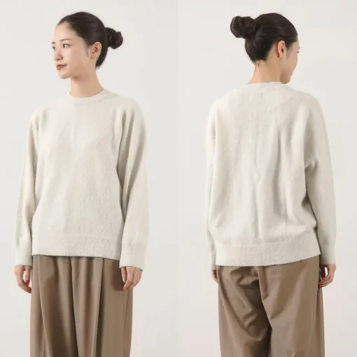 YONETOMI NEW BASIC / Circle Knit Pullover