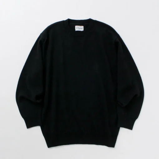 YONETOMI NEW BASIC / Rigid Cashmere Knit Pullover Garment Dyed