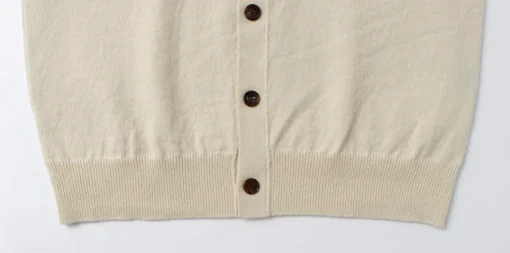 YONETOMI NEW BASIC / Rigid Cashmere Knit Cardigan
